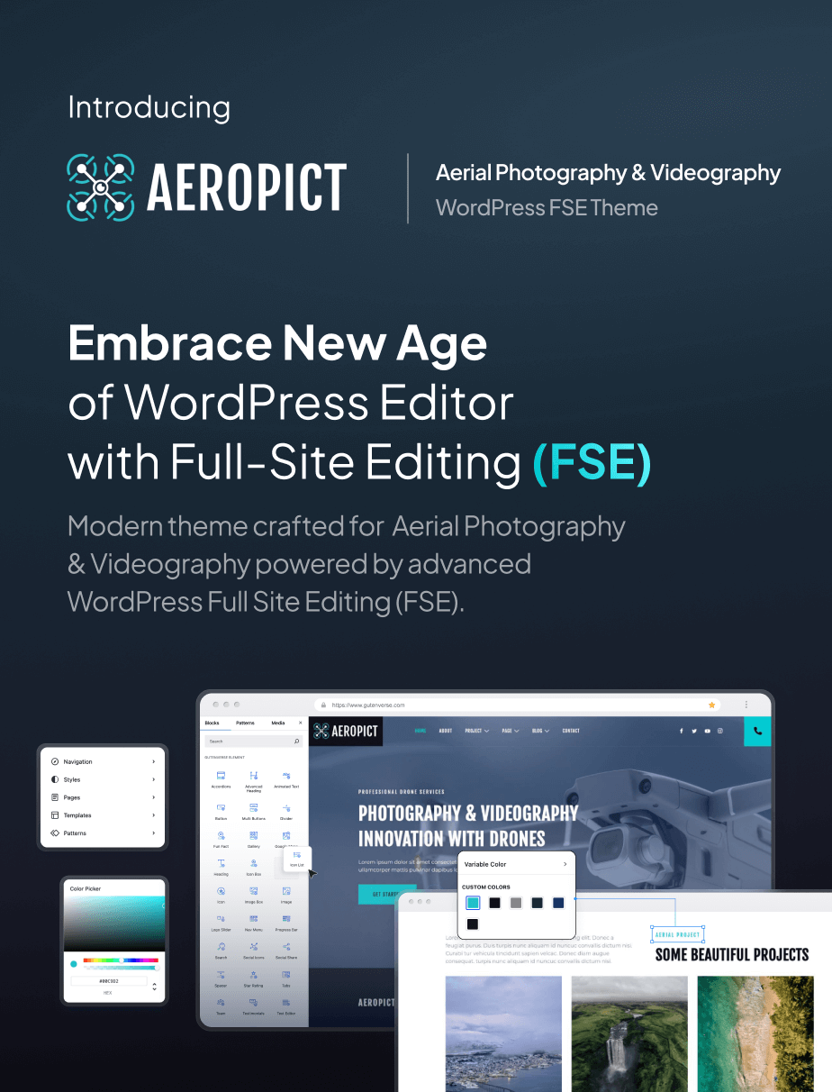 Aeropict – Drone Aerial Photography & Videography FSE WordPress Theme - 4