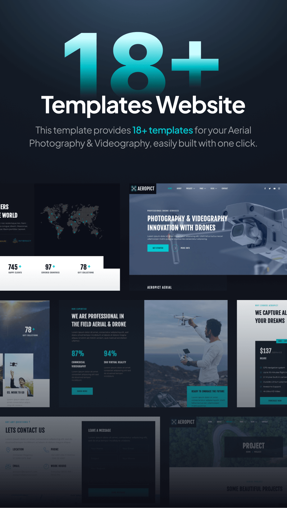 Aeropict – Drone Aerial Photography & Videography FSE WordPress Theme - 5