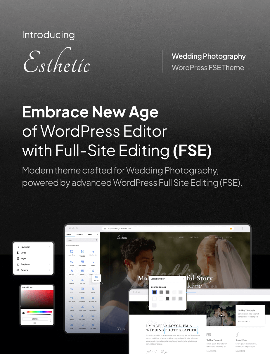 Esthetic - Wedding Photography FSE WordPress Theme - 4