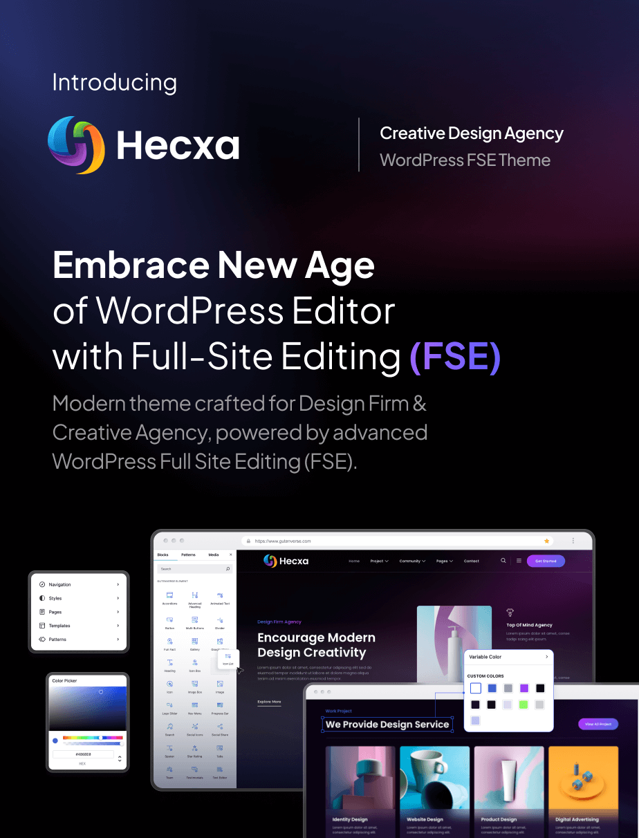 Hecxa – Creative Design Agency FSE WordPress Theme - 4