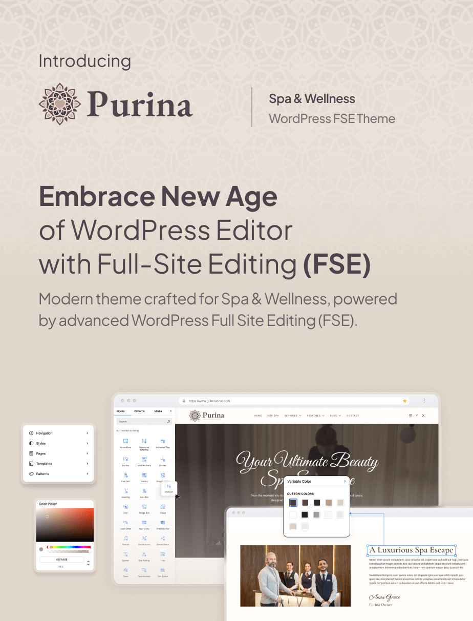 Purina – Spa & Wellness FSE WordPress Theme - 4