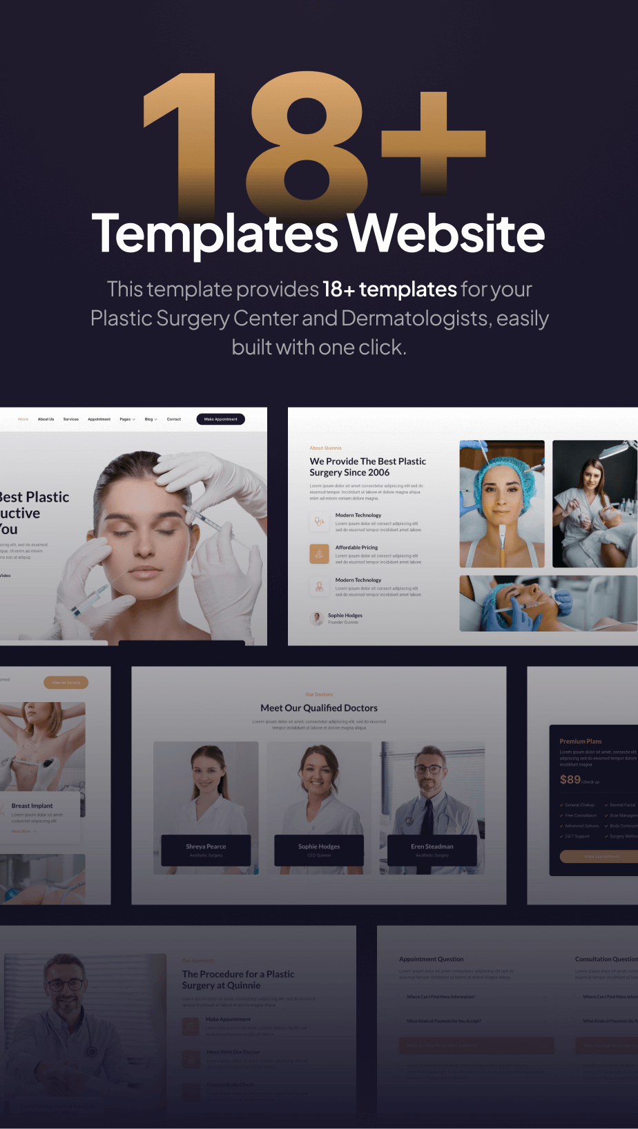 Quinnie – Plastic Surgery Clinic Full Site Editing WordPress Theme - 5