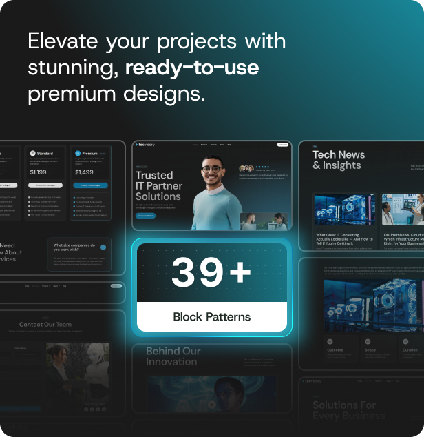 Tecvisory – IT Consultant & Advisory Gutenverse FSE WordPress Block Theme - 6