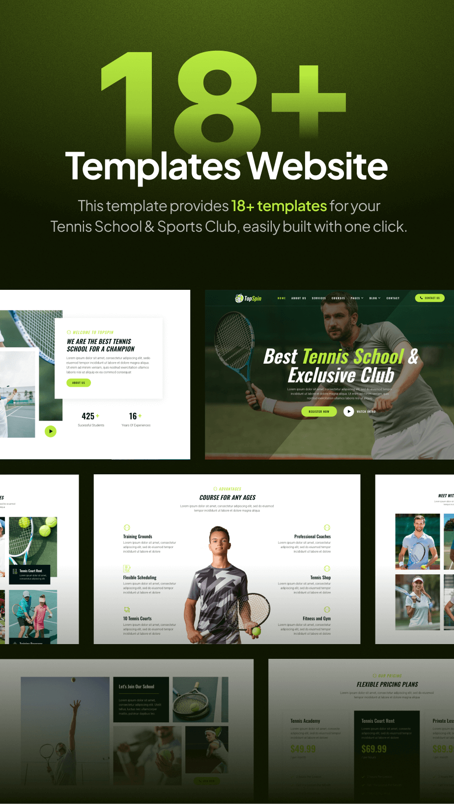 TopSpin – Tennis School & Sports Club FSE WordPress Theme - 5