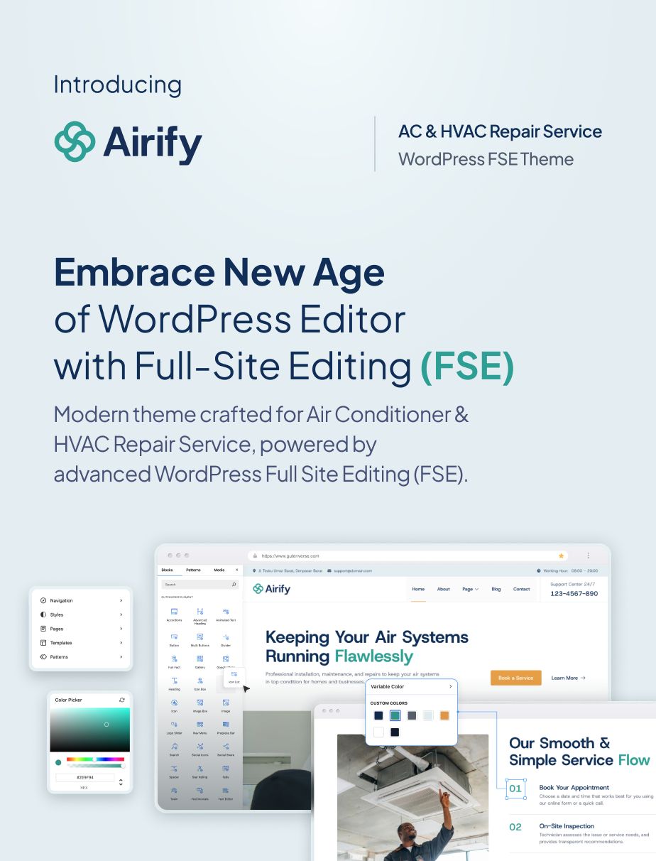 Airify – HVAC Repair Service FSE WordPress Theme - 4