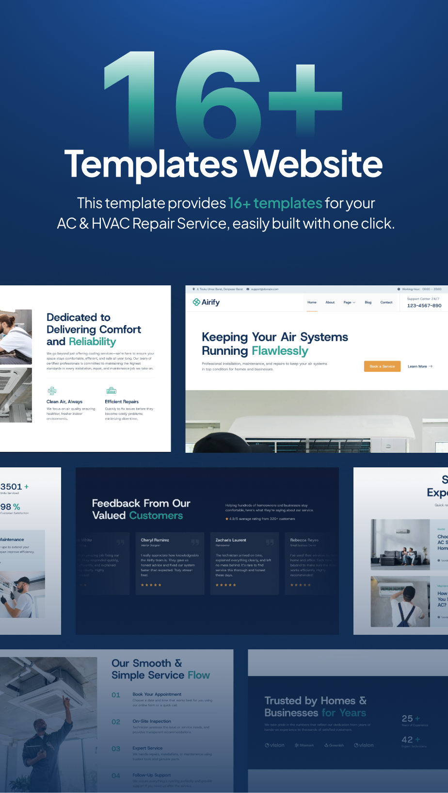 Airify – HVAC Repair Service FSE WordPress Theme - 5