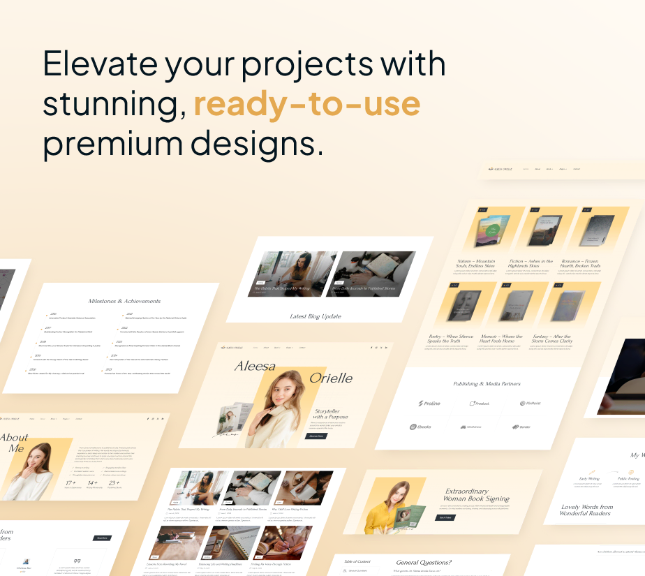Aleesa – Book Author & Writer FSE WordPress Theme - 6
