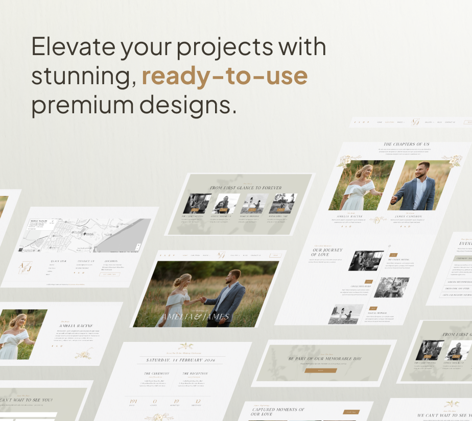 Amelia & James – Wedding Invitation FSE WordPress Theme - 6