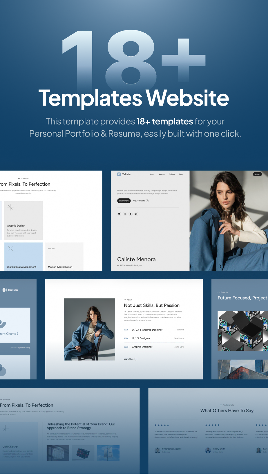 Caliste – Personal Portfolio CV & Resume FSE WordPress Theme - 5