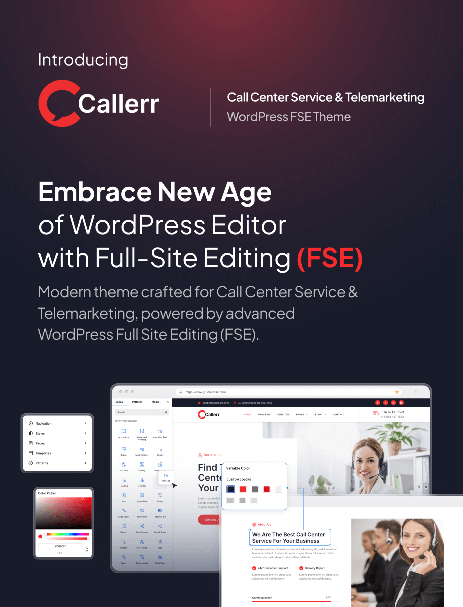 Callerr – Call Center Service & Telemarketing FSE WordPress Theme - 4