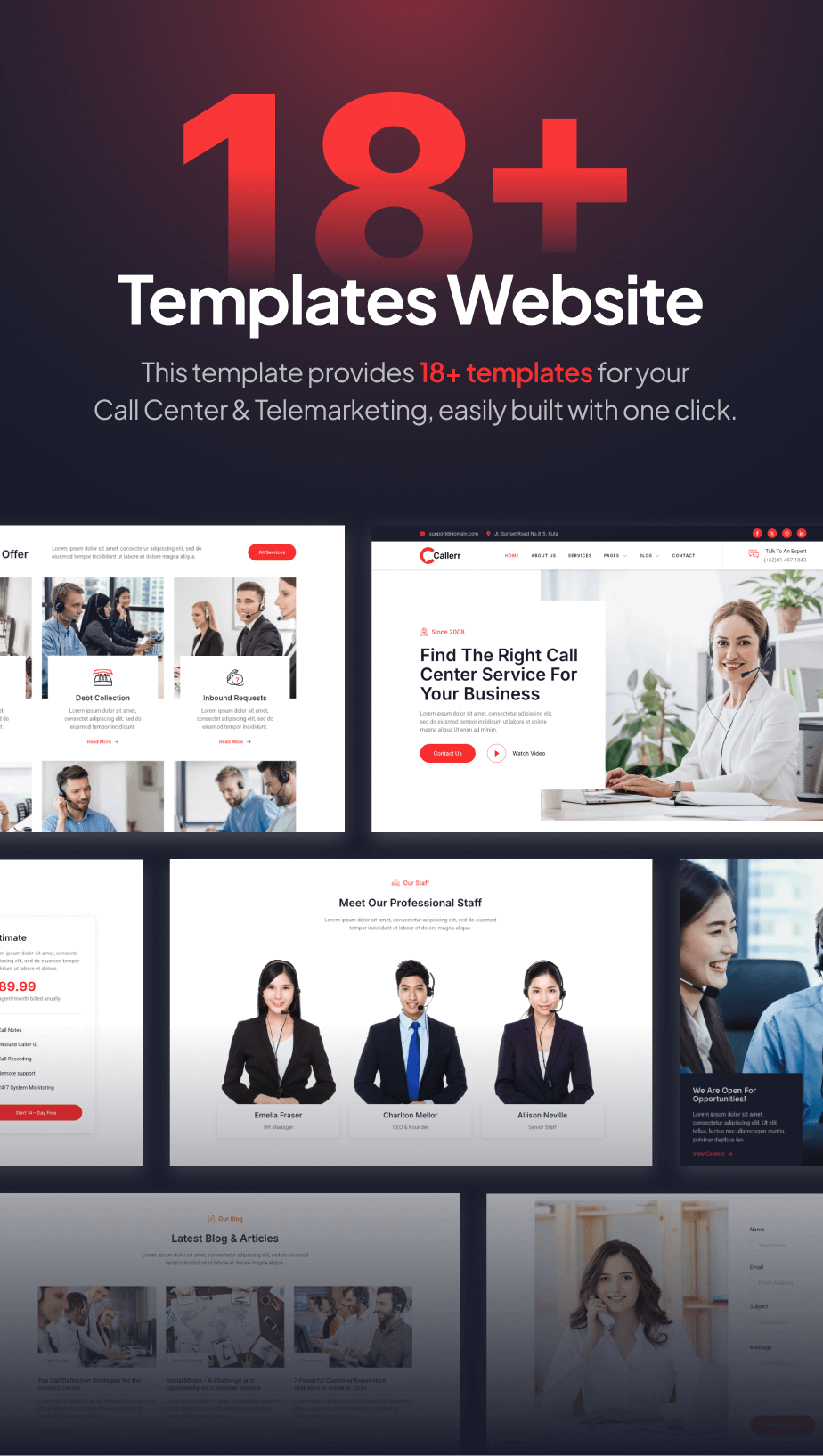 Callerr – Call Center Service & Telemarketing FSE WordPress Theme - 5