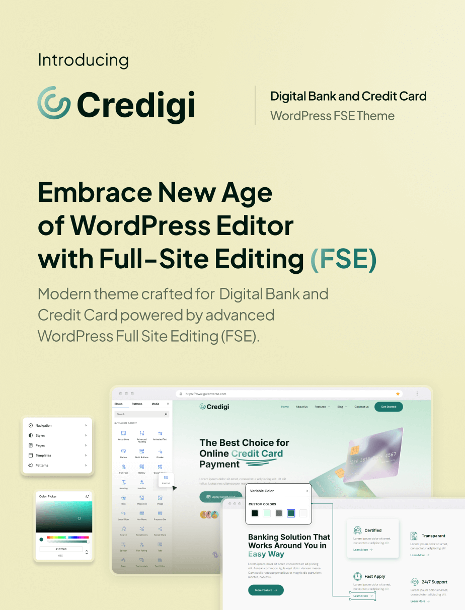 Credigi – Digital Bank & Credit Card FSE WordPress Theme - 4