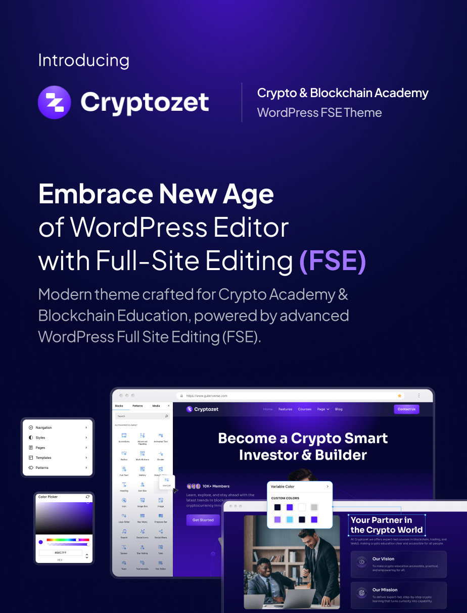 Cryptozet – Crypto & Blockchain Academy FSE WordPress Theme - 4