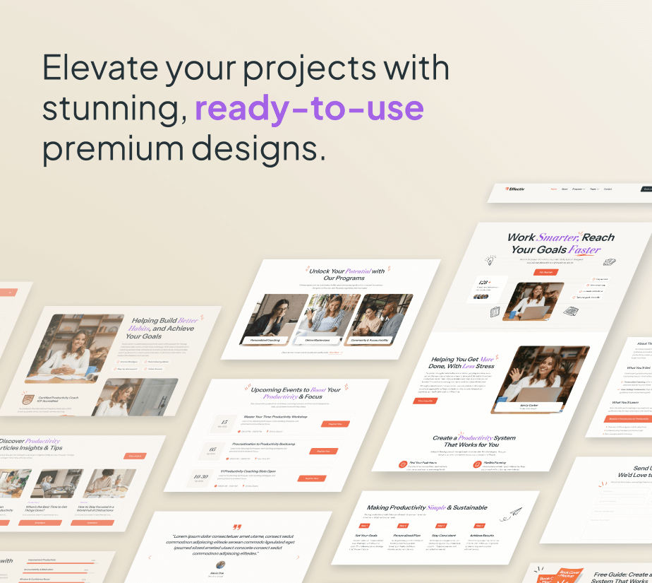 Effectiv – Productivity Coach & Mentor FSE WordPress Theme - 6