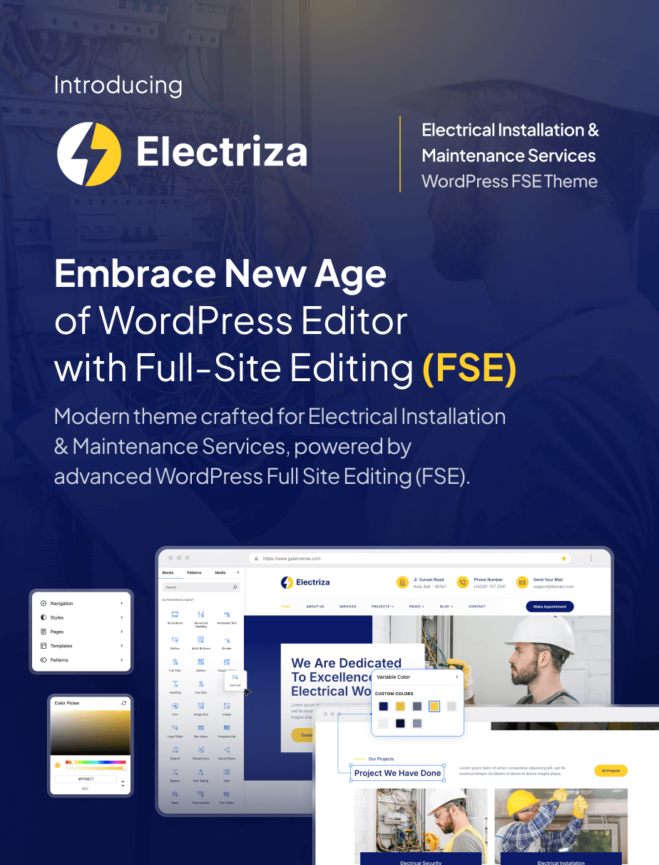 Electriza – Electrical Installation & Maintenance Services FSE WordPress Theme - 4