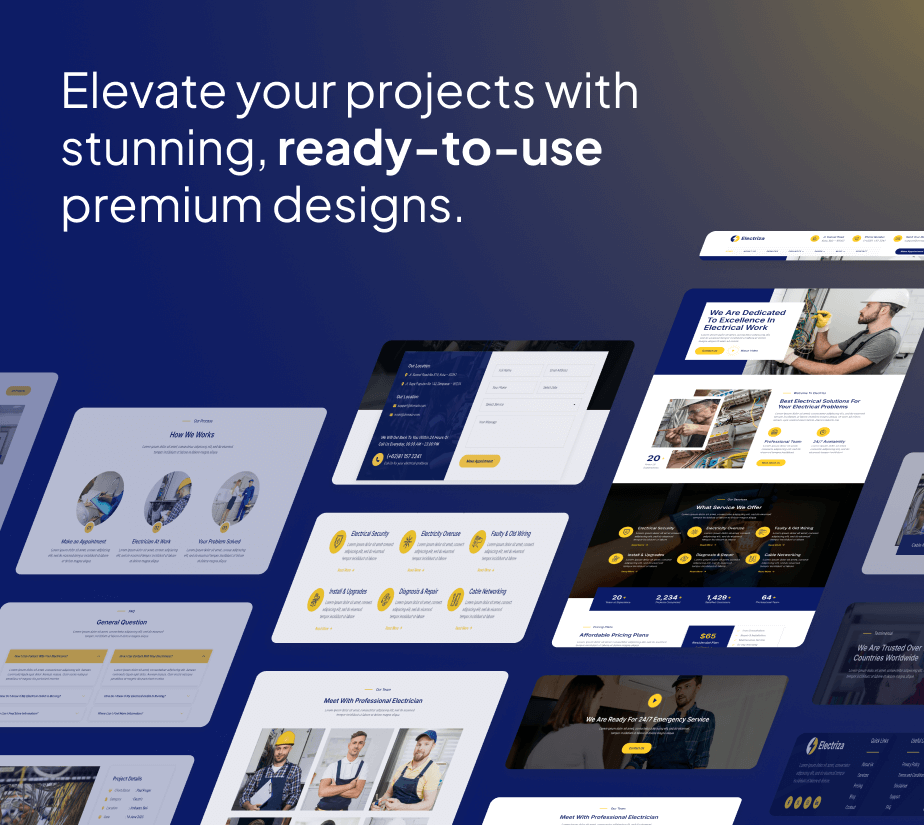 Electriza – Electrical Installation & Maintenance Services FSE WordPress Theme - 6