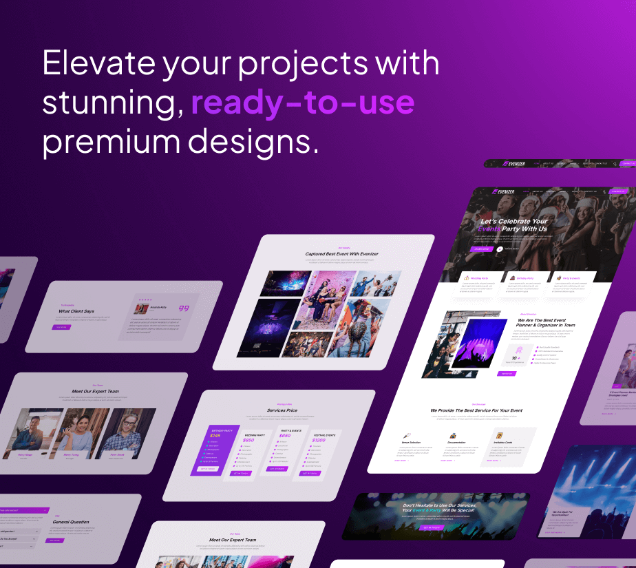 Evenizer – Event Planner & Organizer Gutenverse FSE WordPress Block Theme