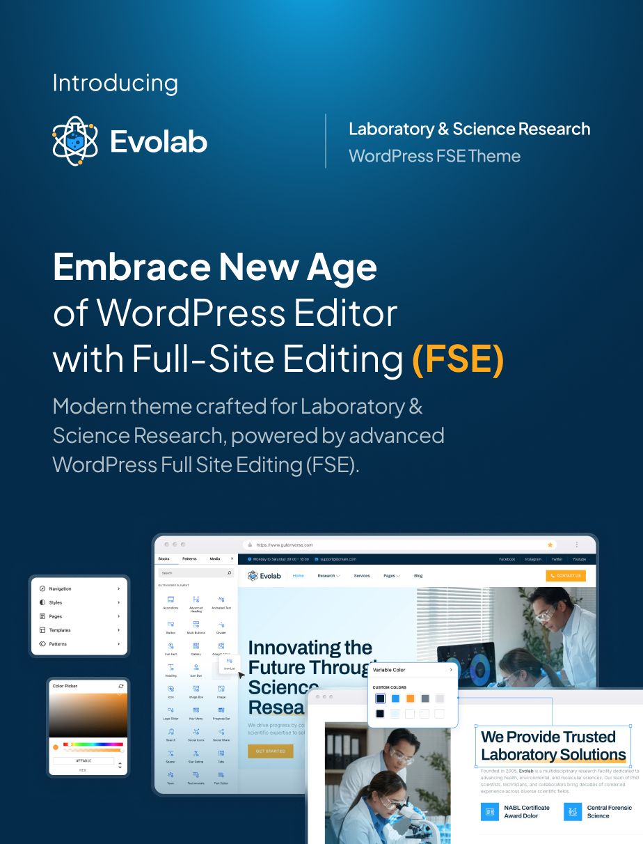 Evolab - Laboratory & Science Research FSE WordPress Theme - 4