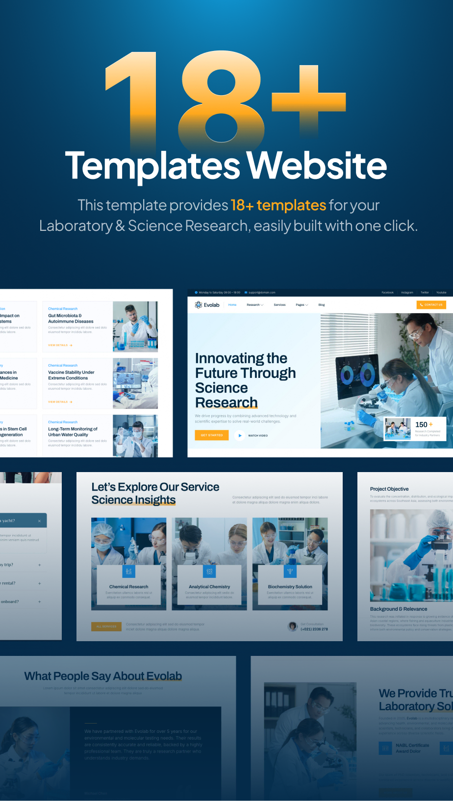 Evolab - Laboratory & Science Research FSE WordPress Theme - 5