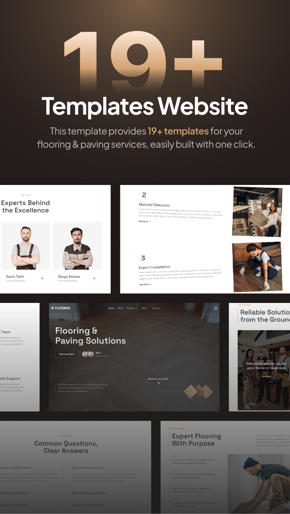 Floornic – Flooring and Paving Services Gutenverse FSE WordPress Block Theme