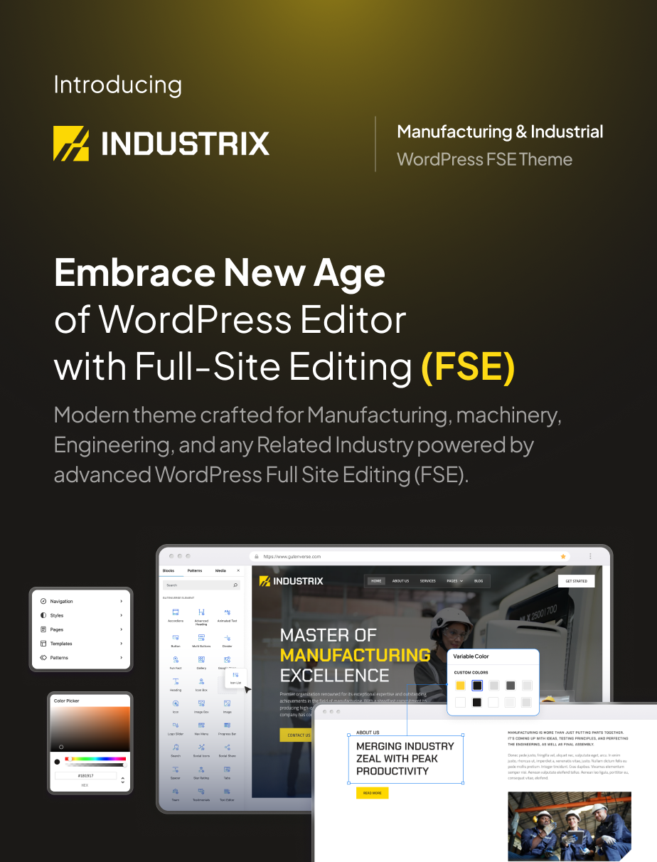 Industrix – Manufacturing & Industrial Gutenverse FSE WordPress Theme - 4