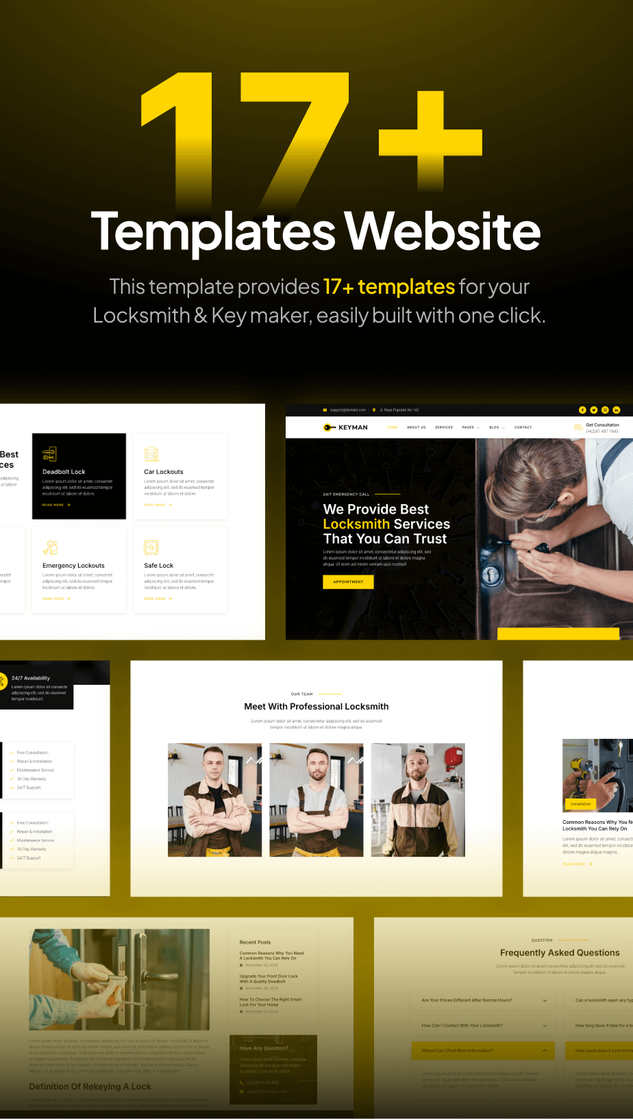 Lockey – Locksmith and Key Maker Service FSE WordPress Theme - 4