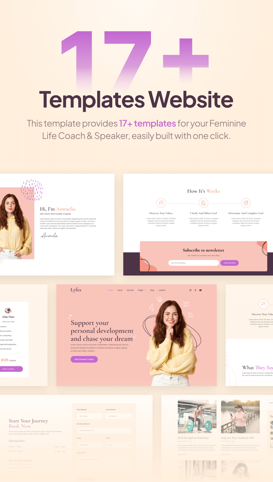 Lyfes – Feminine Life Coach & Speaker FSE WordPress Theme - 4