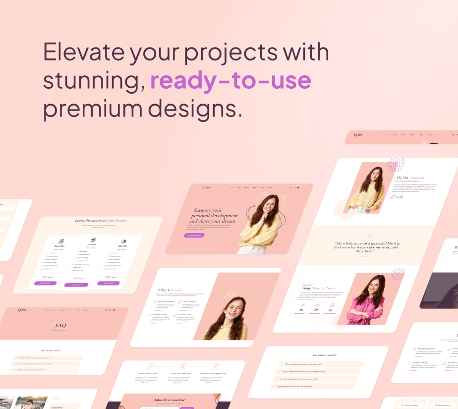 Lyfes – Feminine Life Coach & Speaker FSE WordPress Theme - 5