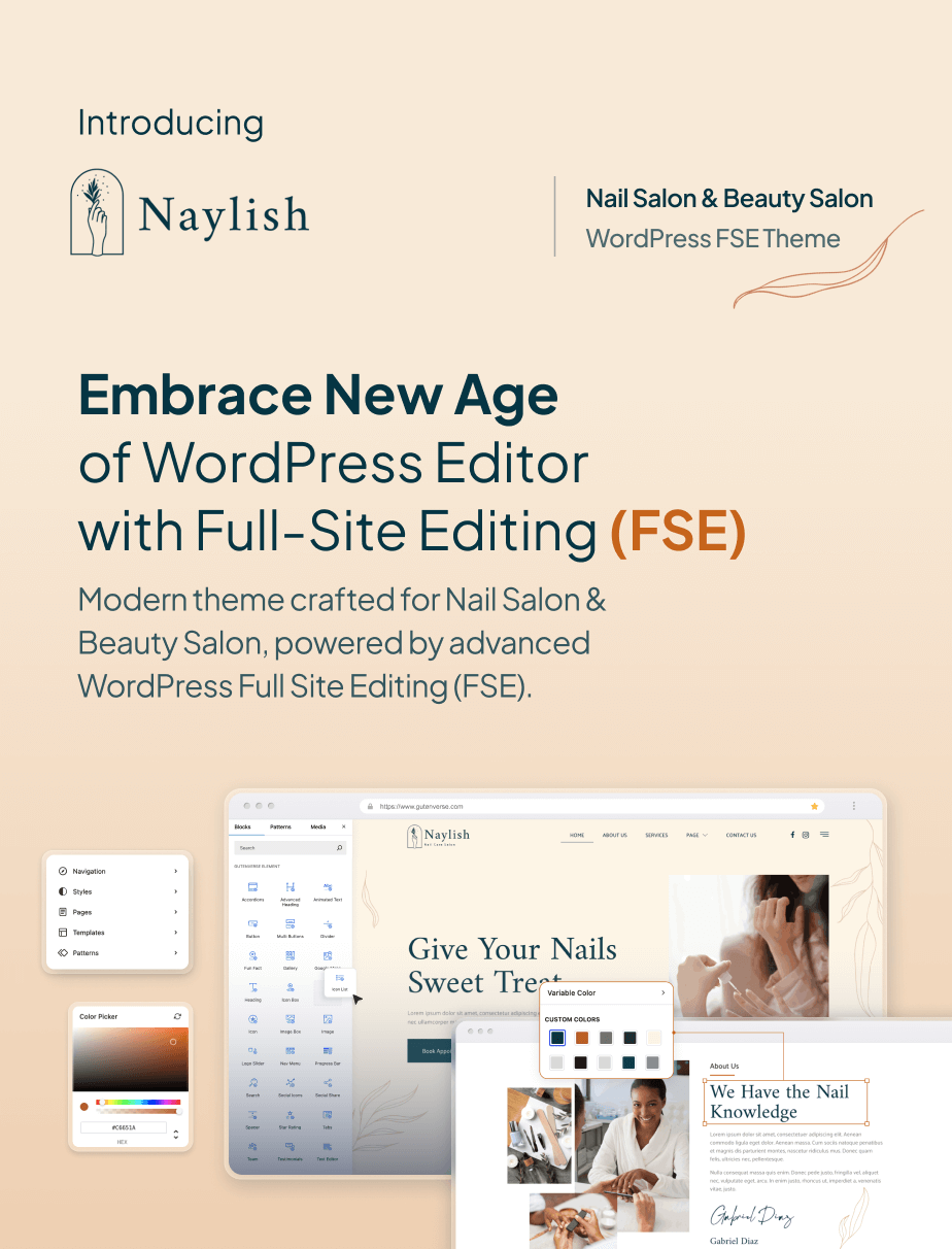 Naylish – Nail Salon & Beauty Care FSE WordPress Theme - 4