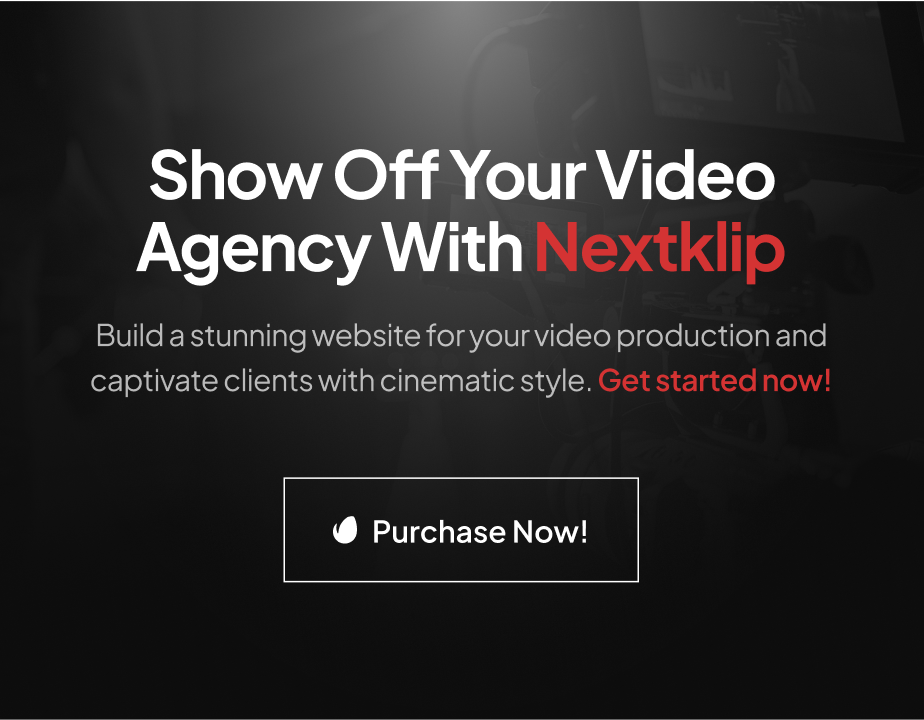 Nextklip – Video Production Agency Gutenverse FSE WordPress Block Theme
