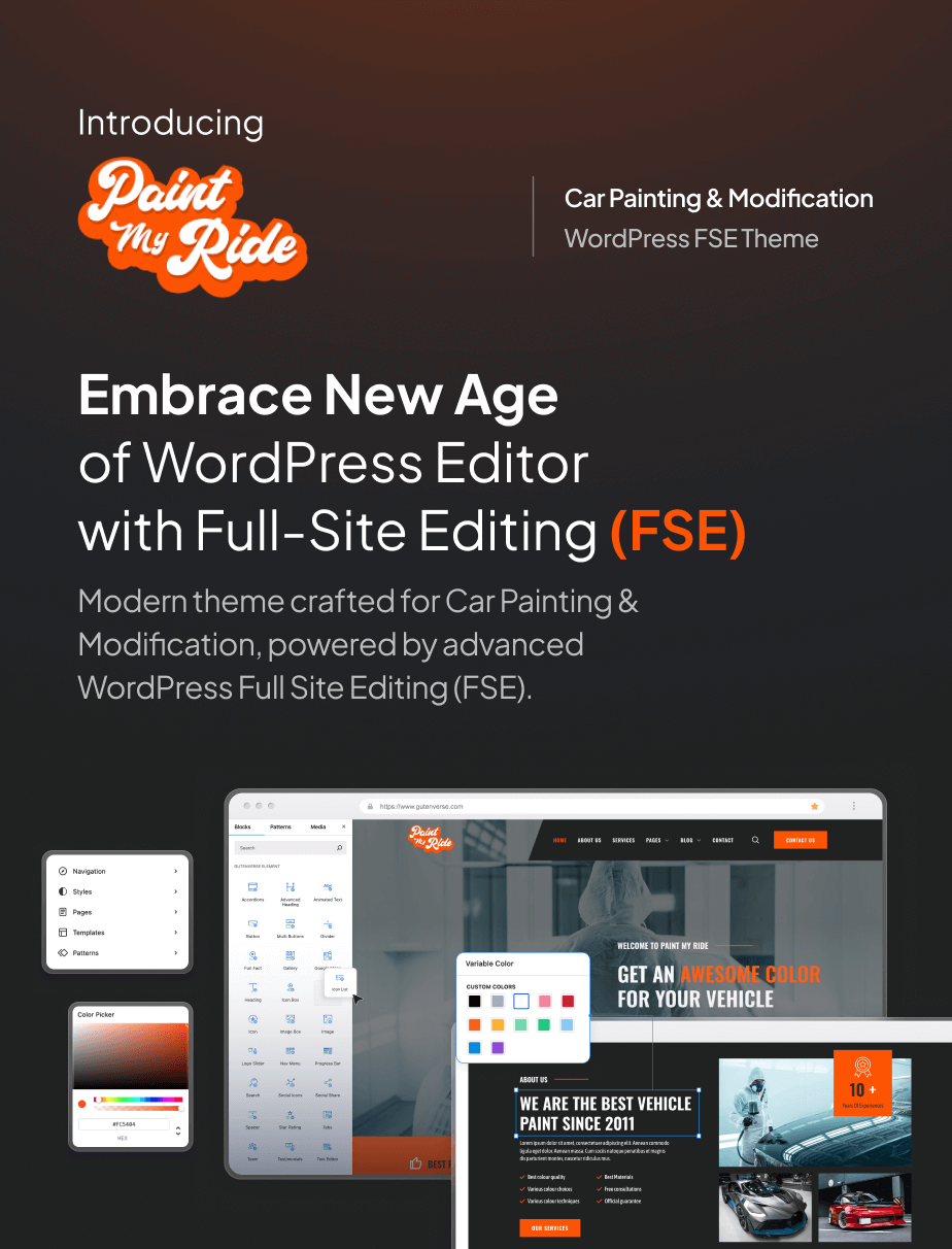 PaintMyRide – Car Painting & Modification FSE WordPress Theme - 4