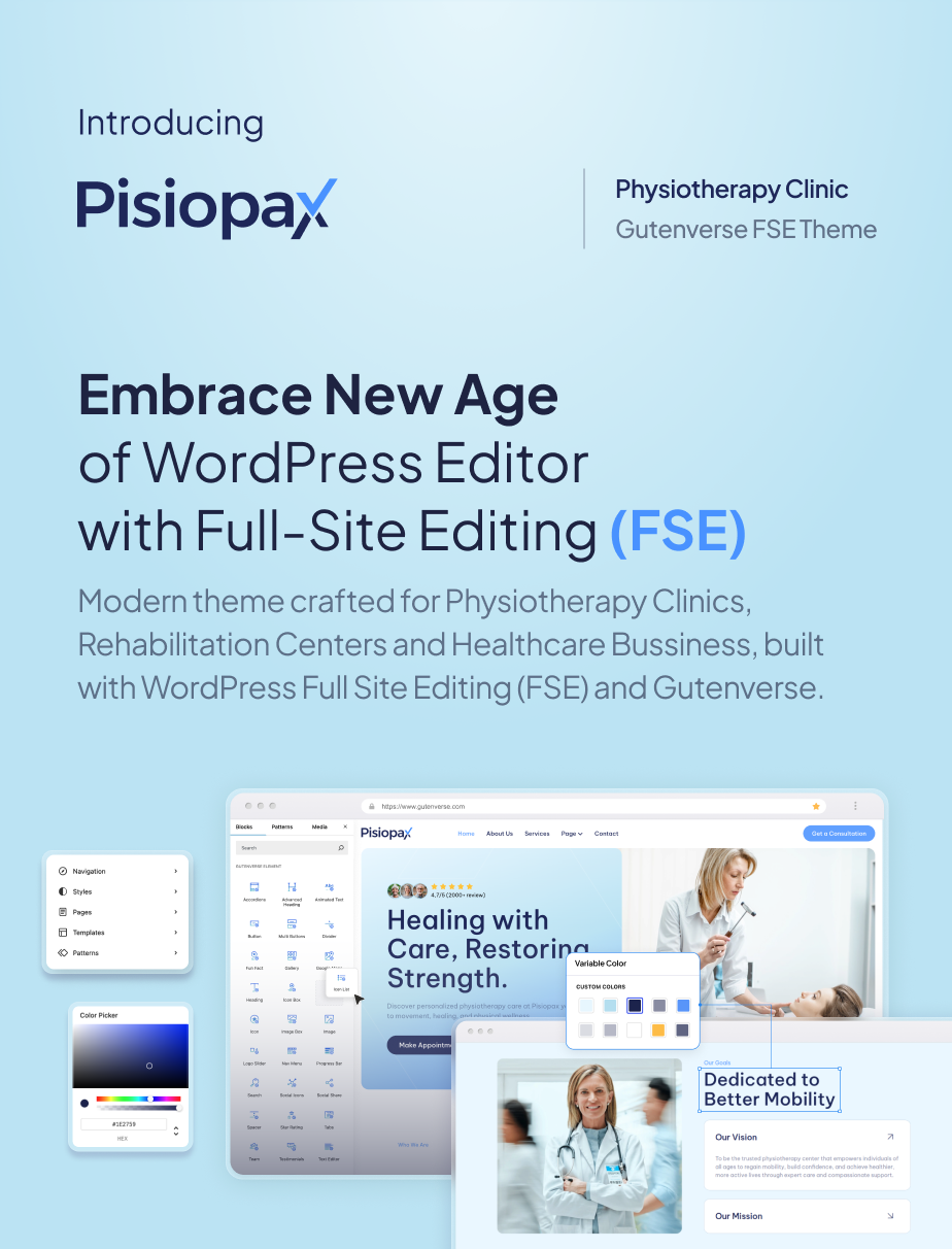 Pisiopax – Physiotherapy Clinic Gutenverse FSE WordPress Theme - 4