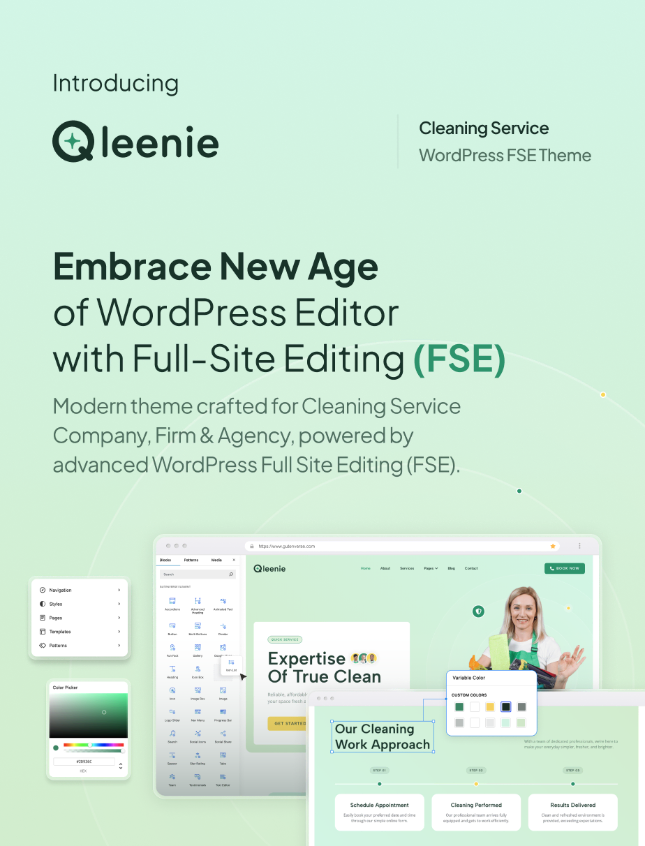 Qleenie – Cleaning Service Company FSE WordPress Theme - 4