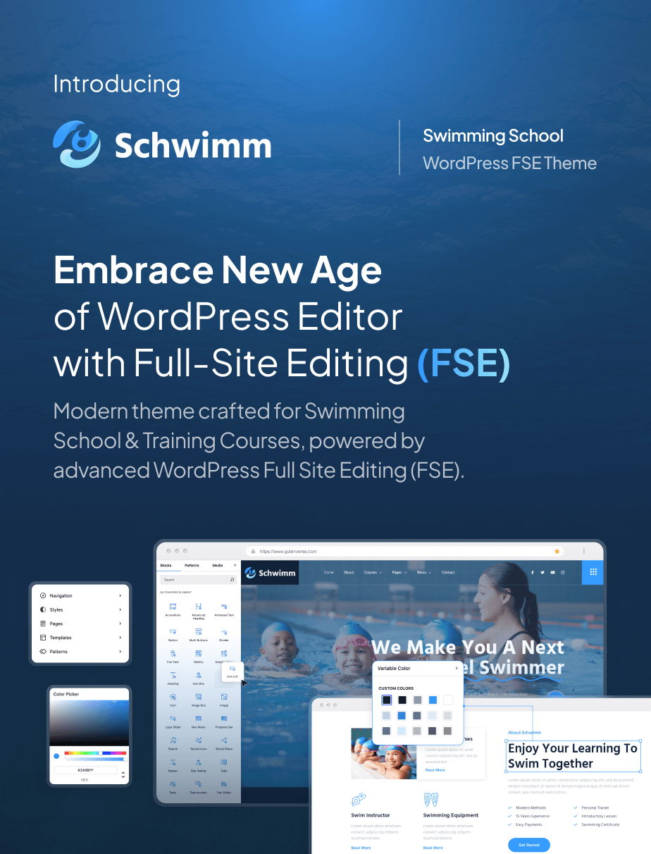 Schwimm – Swimming School & Course FSE WordPress Theme - 4