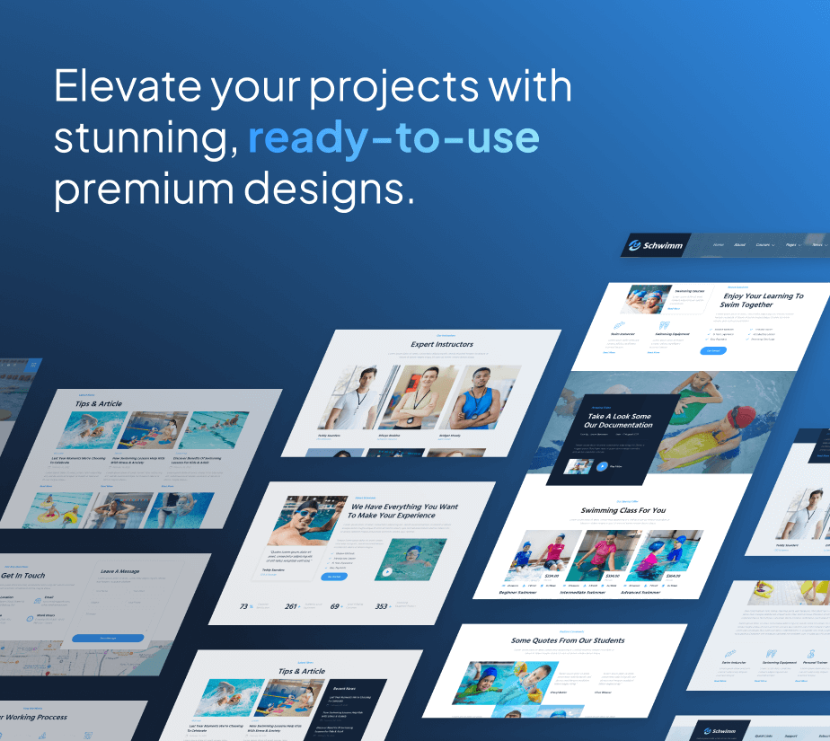 Schwimm – Swimming School & Course FSE WordPress Theme - 6