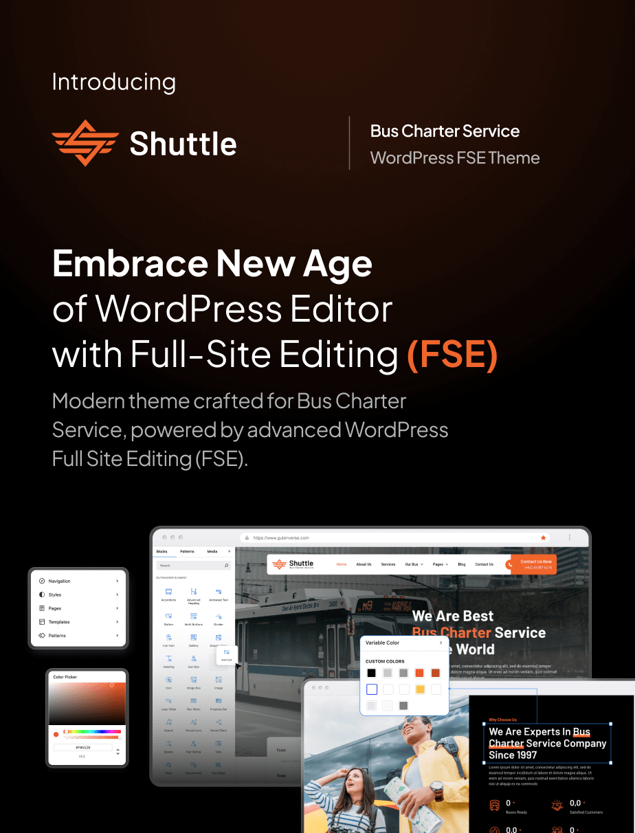 Shuttle – Bus Charter Service & Transport Company FSE WordPress Theme - 4