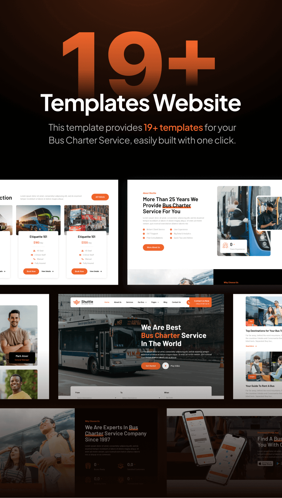 Shuttle – Bus Charter Service & Transport Company FSE WordPress Theme - 5