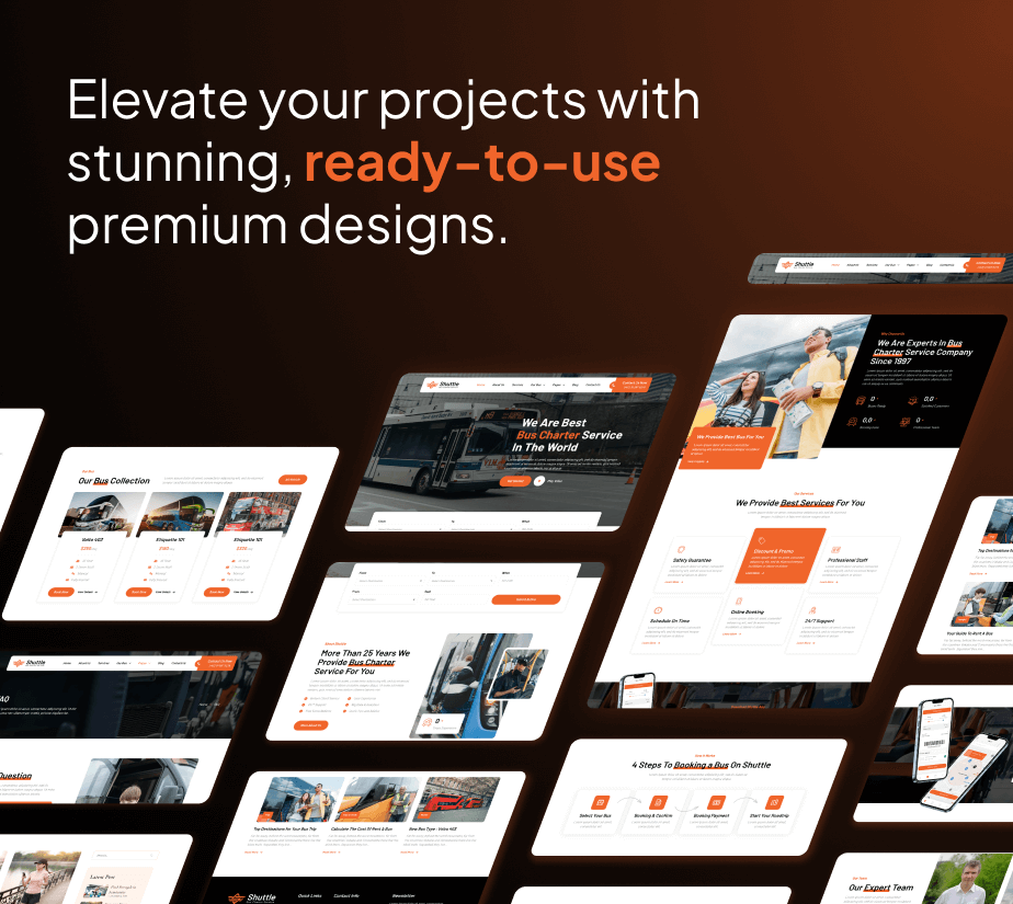 Shuttle – Bus Charter Service & Transport Company FSE WordPress Theme - 6