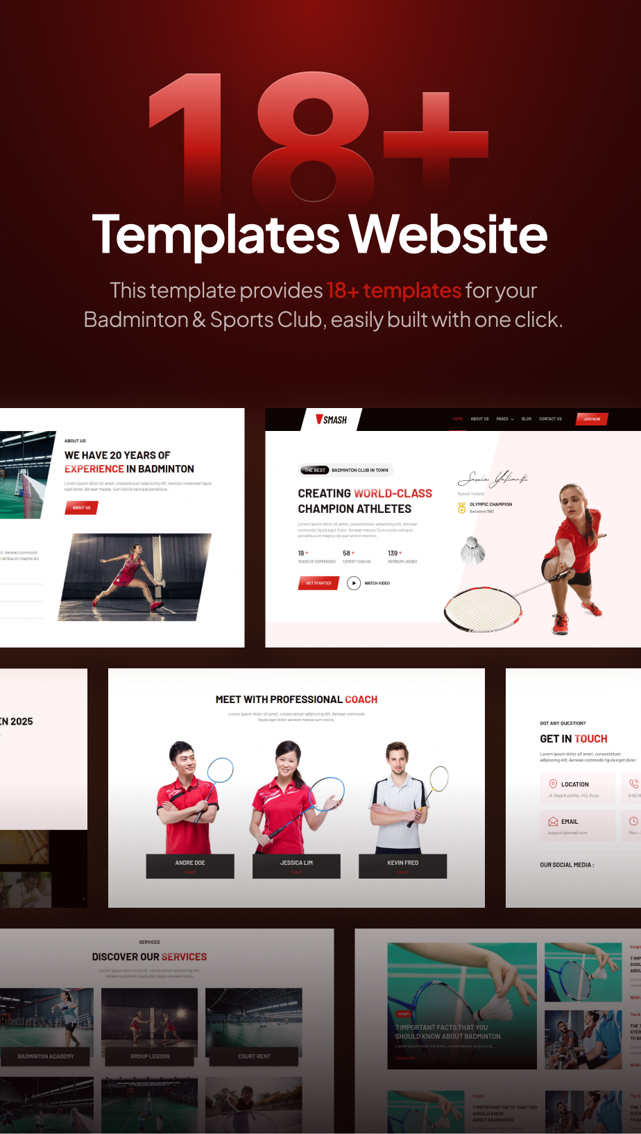 Smash – Badminton School & Sports Club FSE WordPress Theme - 5