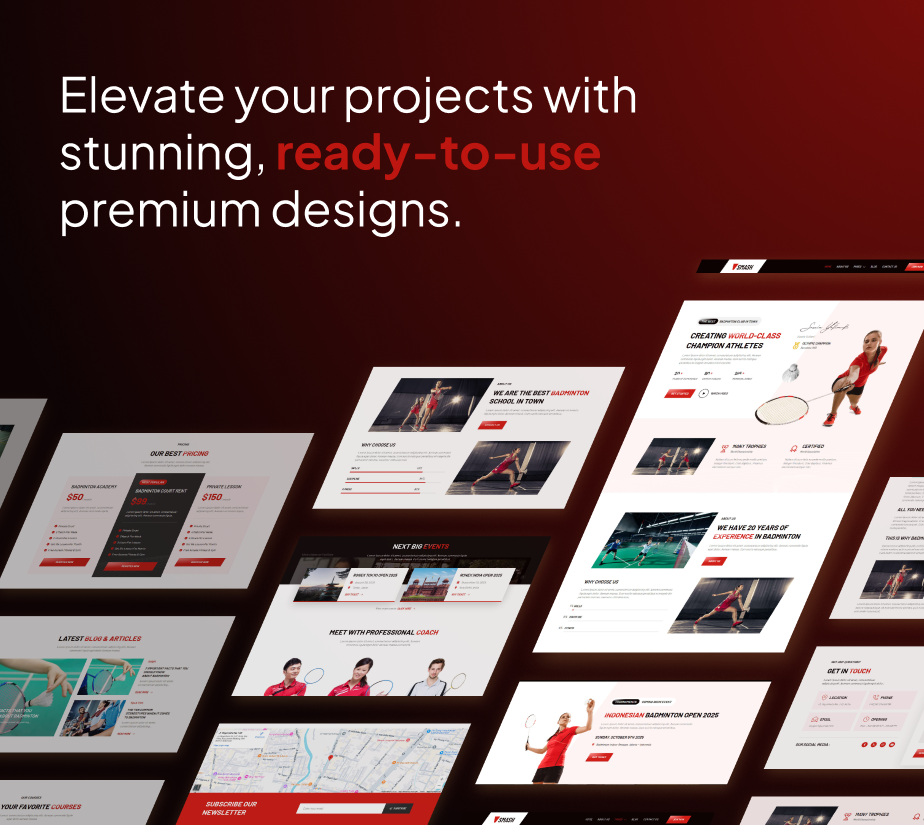 Smash – Badminton School & Sports Club FSE WordPress Theme - 6