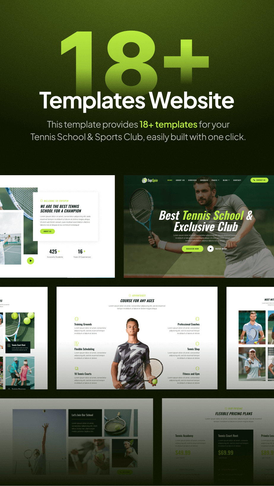 TopSpin – Tennis School & Sports Club FSE WordPress Theme - 4