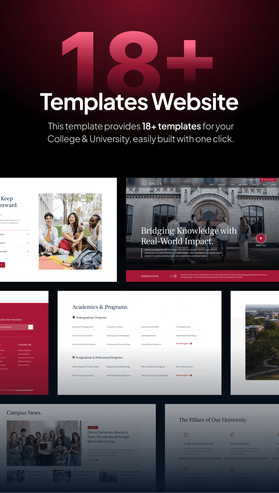 Uneza - College & University FSE WordPress Theme - 5