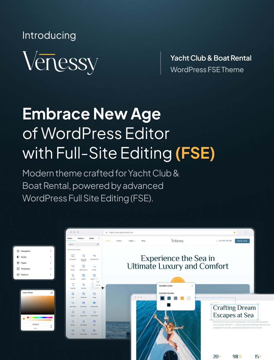 Venessy - Yacht Club & Boat Rental FSE WordPress Theme - 4