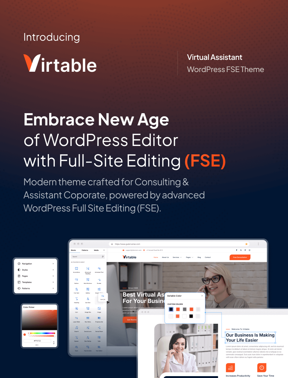 Virtable – Virtual Assistant Business FSE WordPress Theme - 4